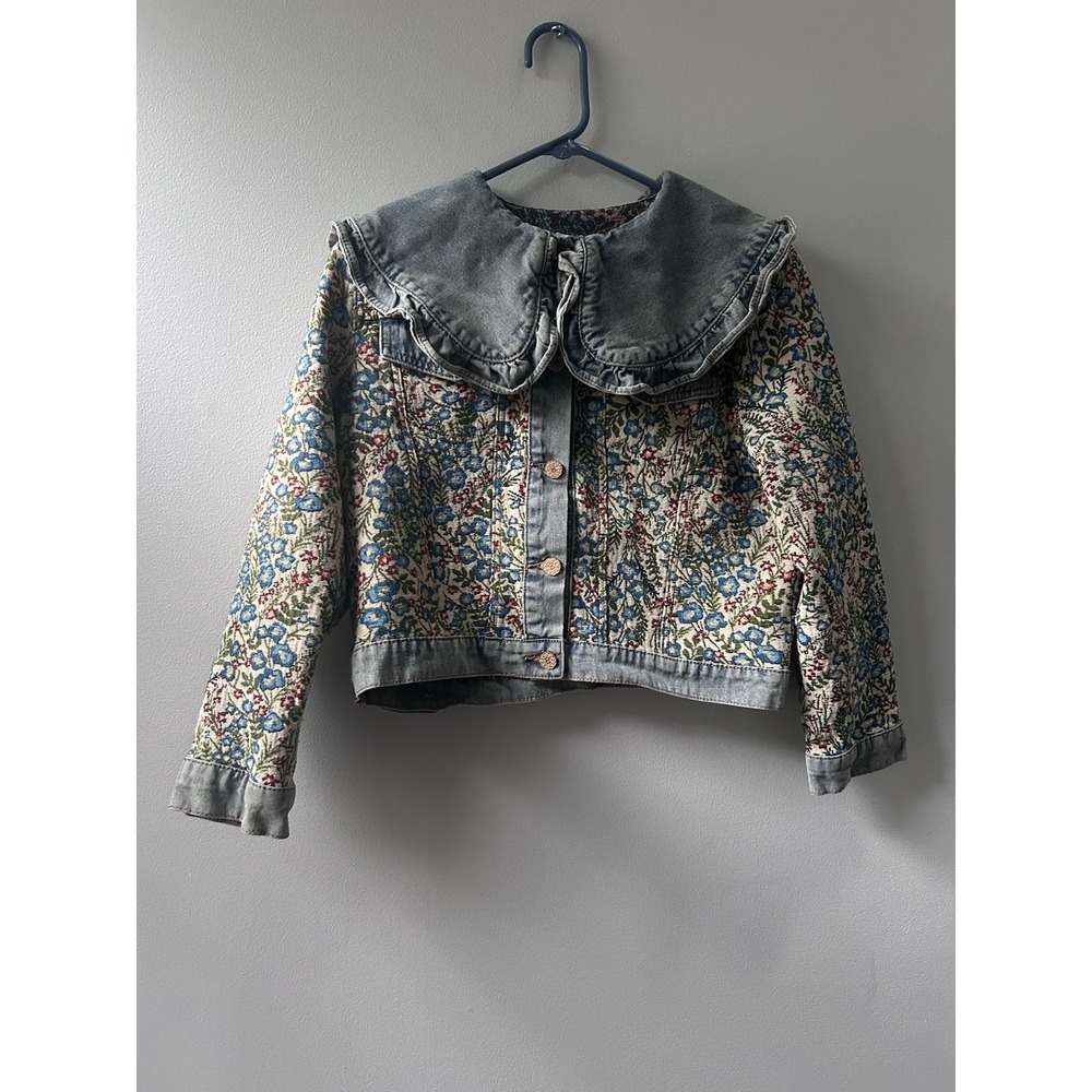 Vintage Floral Small Jean Jacket NO SIZE TAG